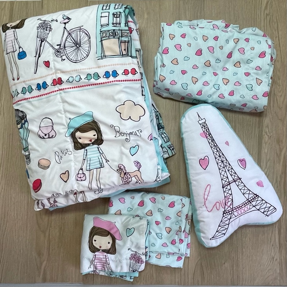 Mainstays 6 piece Paris in a bag twin set